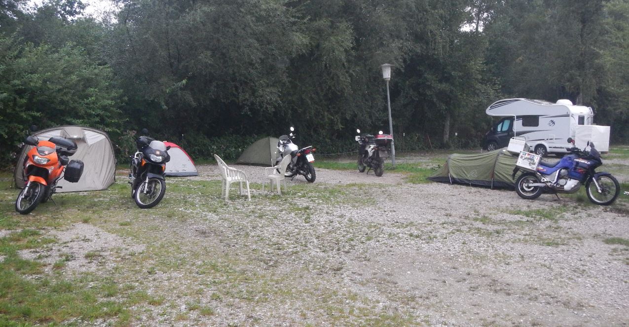 Unser Zeltlager am Chiemsee bei nasskaltem Wetter