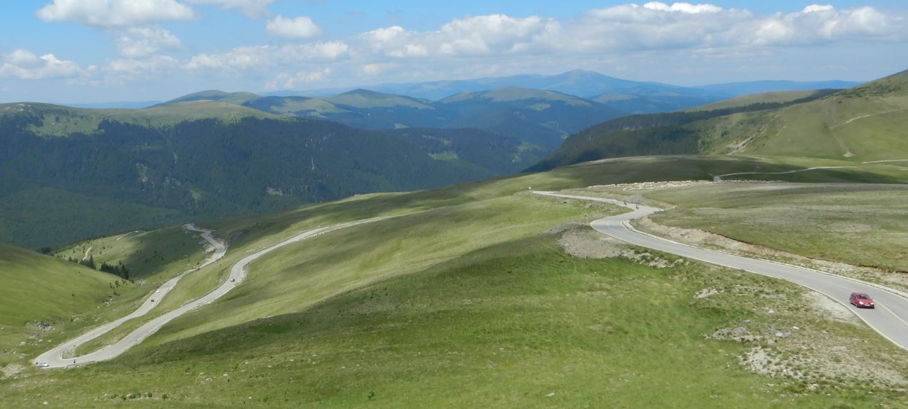 Blick vom Kamm der Transalpina