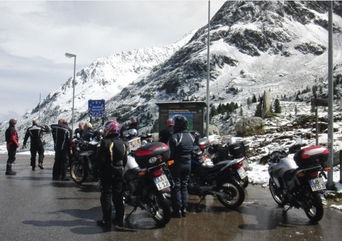 Herrliche Winterlandschaft auf dem Staller Sattel